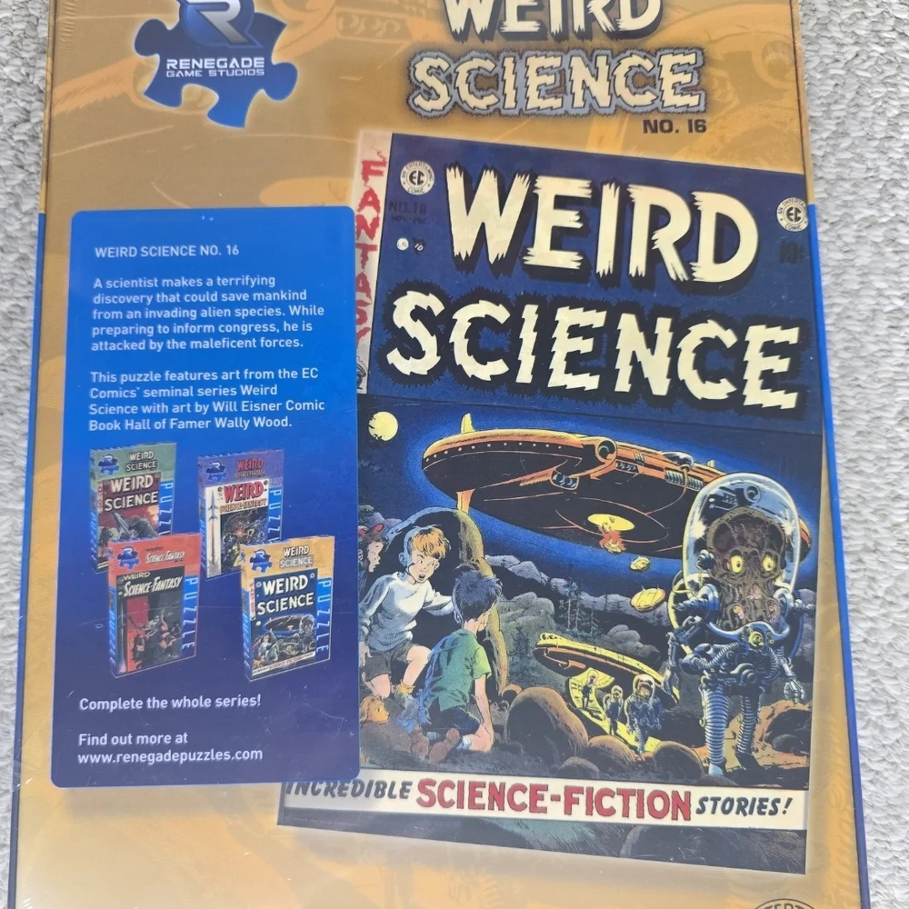 Weird Science Puzzle - 1000 Piece Will Eisner Comic Book Cover NWOT